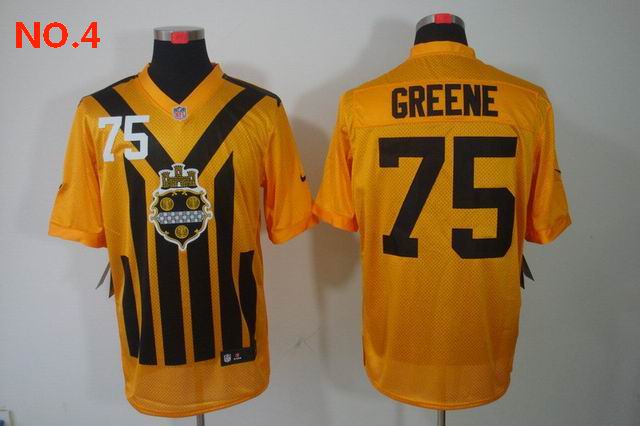 Men's Pittsburgh Steelers #75 Greene Jersey NO.4;